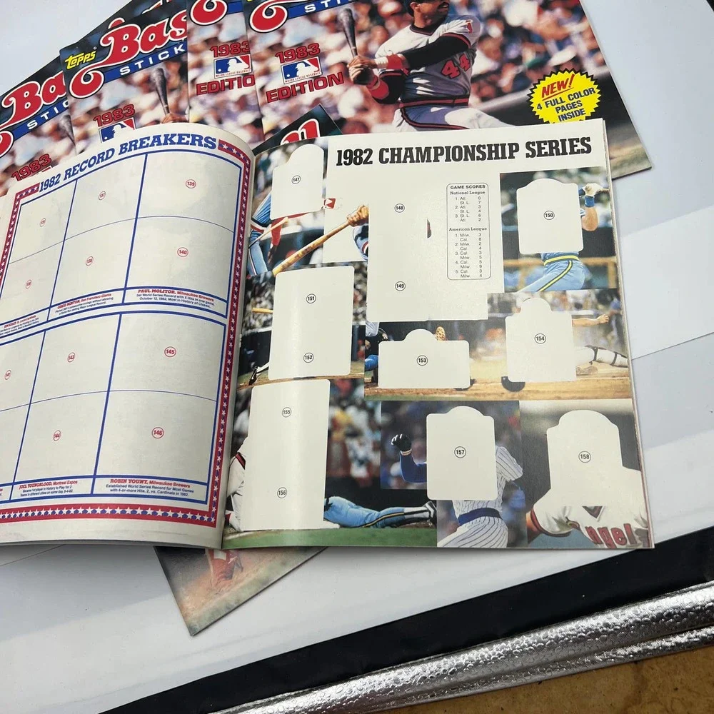 1983 Topps Baseball Sticker Album Lot 6 NEW‎ Major League Baseball